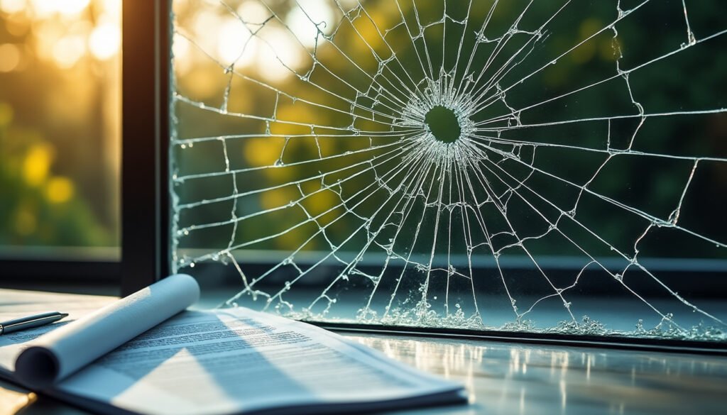 découvrez les effets d'une vitre fissurée suite à un choc thermique et son influence sur votre contrat d'assurance. apprenez comment gérer ce type de sinistre et les démarches à suivre pour être bien couvert.